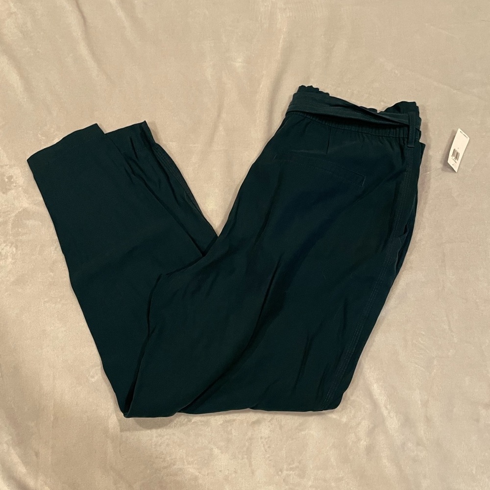 NWT Old Navy teal paper bag pants